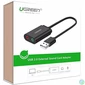 Kép 2/3 - 30724B USB-s külső hangkártya 15cm-es vezetékkel