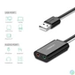 Kép 3/3 - 30724B USB-s külső hangkártya 15cm-es vezetékkel
