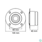 Kép 2/3 - Magassugárzó (dome) 70W 8Ohm 33511