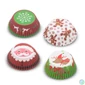 Kép 2/3 - Karácsonyi dekoráció, muffin papír szett, 100db-os (57168X)
