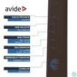 Kép 8/9 - Asztali LED lámpa, Nathan, kijelzős, 6W, 5000K, AVIDE, barna