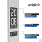 Kép 6/8 - Asztali LED lámpa, Nathan, kijelzős, 6W, 5000K, AVIDE, fehér