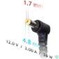 Kép 5/6 - Akyga 12V/3A/36W 4,8x1,7mm Asus notebook hálózati töltő