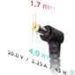 Kép 1/5 - Akyga AK-ND-50 20V/2,25A/45W 4x1,7mm Lenovo notebook hálózati töltő