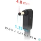 Kép 3/5 - Akyga 19V/2,37A/45W 4x1,35mm + pin Asus notebook hálózati töltő