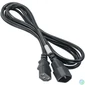 Kép 2/3 - Akyga AK-PC-03A 1,8m IEC C14 - IEC C13 monitor / PC tápkábel hosszabító