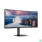 Kép 2/8 - AOC 34" CU34V5C/BK UWQHD VA 100Hz HDMI/USB-C/DP ívelt monitor