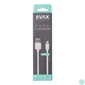 Kép 3/3 - AVAX CB104W PURE 1m 2,1A USB A-Lightning fehér adat- és töltőkábel