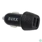 Kép 1/4 - AVAX CC301B CARLY 12W Autós töltő 2x USB A, fekete