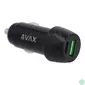Kép 1/4 - AVAX CC303B CARLY 38W Autós töltő USB A (QC)+Type C (PD), fekete