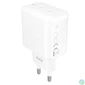 Kép 1/5 - AVAX CH602W SPEEDY+ 45W GaN 2x USB-C PD3.0 fehér gyors töltő adapter