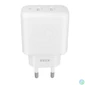 Kép 2/5 - AVAX CH602W SPEEDY+ 45W GaN 2x USB-C PD3.0 fehér gyors töltő adapter