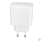 Kép 4/5 - AVAX CH602W SPEEDY+ 45W GaN 2x USB-C PD3.0 fehér gyors töltő adapter