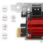 Kép 2/4 - Axagon PCEE-G25 Gigabit Ethernet 1 sávos PCI-Express kártya