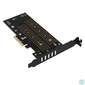 Kép 5/9 - Axagon PCEM2-DC PCI-Express - NVME+NGFF M.2 hűtővel ellátott adapter