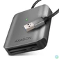 Kép 1/2 - Axagon CRE-S3 USB-A 3.2 SD/microSD/CF külső kártyaolvasó