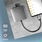 Kép 4/7 - Axagon CRE-S3C USB-C 3.2 SD/microSD/CF külső kártyaolvasó