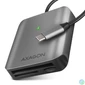 Kép 1/7 - Axagon CRE-S3C USB-C 3.2 SD/microSD/CF külső kártyaolvasó
