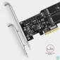 Kép 2/6 - Axagon PCES-SA4M2 2db belső SATAIII portos + 2db SATA M.2 foglalat PCI-Express kártya
