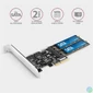 Kép 3/6 - Axagon PCES-SA4M2 2db belső SATAIII portos + 2db SATA M.2 foglalat PCI-Express kártya