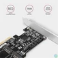 Kép 5/6 - Axagon PCES-SA4M2 2db belső SATAIII portos + 2db SATA M.2 foglalat PCI-Express kártya