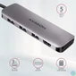 Kép 6/7 - Axagon HMC-HCR3A SuperSpeed USB-C COMBO 5in1 HUB