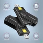 Kép 6/8 - Axagon CRE-SMP2A USB Smart card & SD/microSD/SIM card PocketReader összecsukható okos kártyaolvasó