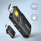 Kép 7/8 - Axagon CRE-SMP2A USB Smart card & SD/microSD/SIM card PocketReader összecsukható okos kártyaolvasó