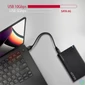 Kép 2/5 - Axagon EE25-GTR USB-C 3.2 Gen 2 SATA 6G 2,5" fekete HDD/SSD ház
