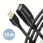Kép 2/8 - Axagon ADR-215 15m USB 2.0 A apa - anya aktív repeater kábel