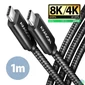 Kép 1/10 - Axagon BUCM4X-CM10AB NewGEN+ 1m USB-C <> USB-C 4 Gen 3x2 / 240W kábel