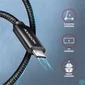 Kép 6/10 - Axagon BUCM4X-CM10AB NewGEN+ 1m USB-C <> USB-C 4 Gen 3x2 / 240W kábel