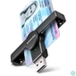 Kép 1/5 - Axagon CRE-SMPA USB Smart card PocketReader okos kártyaolvasó