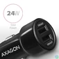 Kép 3/5 - Axagon PWC-5V5 2.4A + 2.4A fekete autós töltő