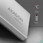 Kép 4/7 - Axagon EEM2-UG2 USB-C 3.2 NVME M2 fekete ház