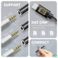 Kép 4/8 - Axagon ADA-HC Mini USB-C audio adapter 384 kHz / 32 bit DAC átalakítóval