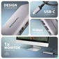 Kép 3/7 - Axagon HMC-6G2L 10Gbps 6in1 szürke Type-C hub