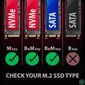 Kép 9/9 - Axagon EEM2-GAM USB-C 10Gbps - M.2 NVMe & SATA külső SSD ház