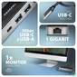 Kép 3/6 - Axagon HMC-6GLN USB-C 5Gbps GLASS 6in1 hub