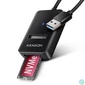 Kép 1/6 - Axagon ADM2-AM USB-A 3.2 Gen2 - 1x NVMe/SATA SSD adapter