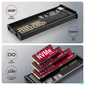 Kép 9/9 - Axagon EEM2-SD2 DISPLAY USB-C 10Gbps M.2 NVMe & SATA SSD külső ház