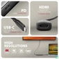 Kép 2/6 - Axagon RVC-HI8KPD 16cm 8K/60Hz PD 100W USB-C - HDMI 2.1 adapter