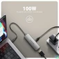 Kép 3/6 - Axagon RVC-HI8KPD 16cm 8K/60Hz PD 100W USB-C - HDMI 2.1 adapter