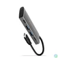 Kép 1/5 - Axagon HMC-4G2 4 portos USB3.2. Gen 2 ezüstfekete HUB