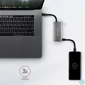 Kép 5/5 - Axagon HMC-4G2 4 portos USB3.2. Gen 2 ezüstfekete HUB