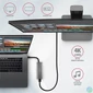 Kép 3/7 - Axagon HMC-5G2 5 portos USB3.2. Gen 2 ezüstfekete HUB