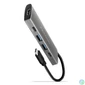 Kép 1/7 - Axagon HMC-5G2 5 portos USB3.2. Gen 2 ezüstfekete HUB