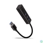 Kép 1/2 - Axagon HMA-CR3A 3 portos USB3.2. Gen 2 fekete HUB kártyaolvasóval