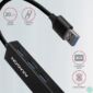 Kép 5/5 - Axagon HMA-GL3A 3 portos USB3.2. Gen 2 fekete HUB Gigabit LAN porttal