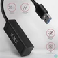 Kép 3/4 - Axagon HUE-M1A 4 portos USB3.0 mini HUB